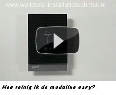 Waarmee is reiniging toegestaan van de Nefit Moduline Easy? 